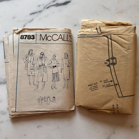 McCall's 8783 Misses Jacket, Dress, Tunic & Skirt Nancy Heller Sz 14-16 Vintage - Picture 8 of 8